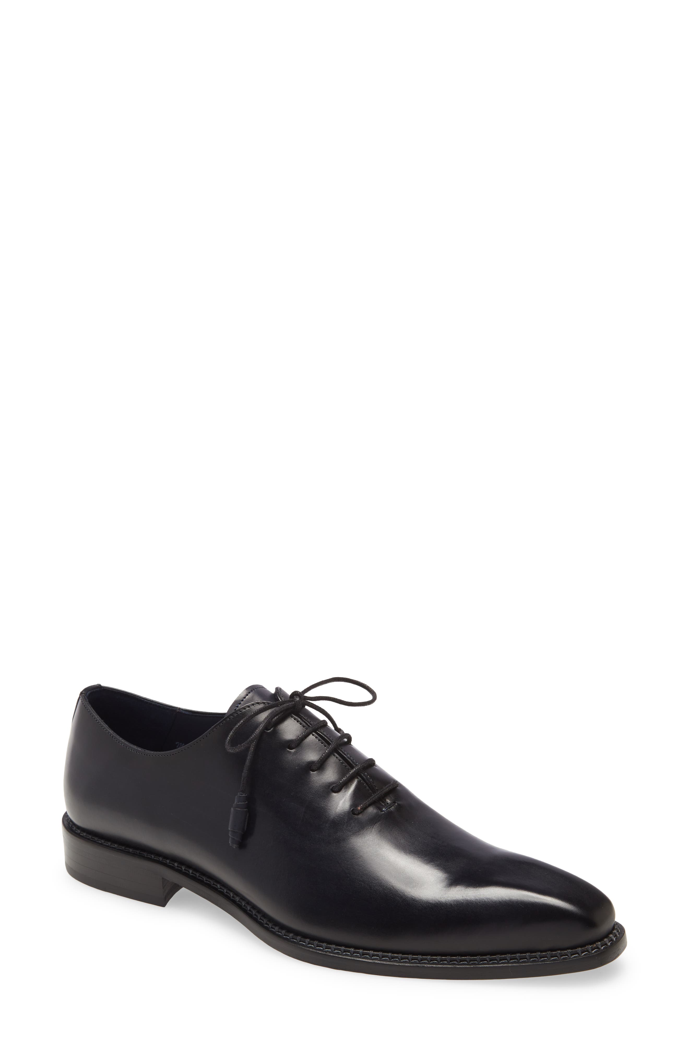 Mezlan Enterprise 9744 Men's Shoes Blue Plain Calf-Skin Leather Oxfords (MZ3239)