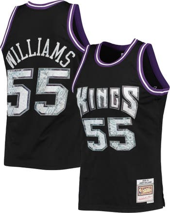 Jason Williams Sacramento Kings Mitchell & Ness Chainstitch Swingman Jersey  - Cream