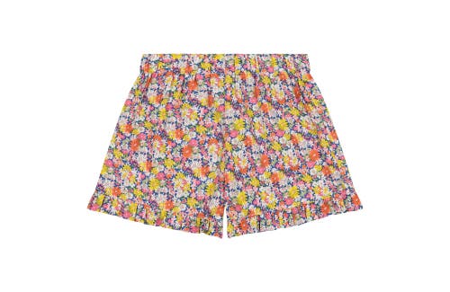 Shop Busy Bees Lee Lee Ruffle Shorts In Pink Navy Daisy