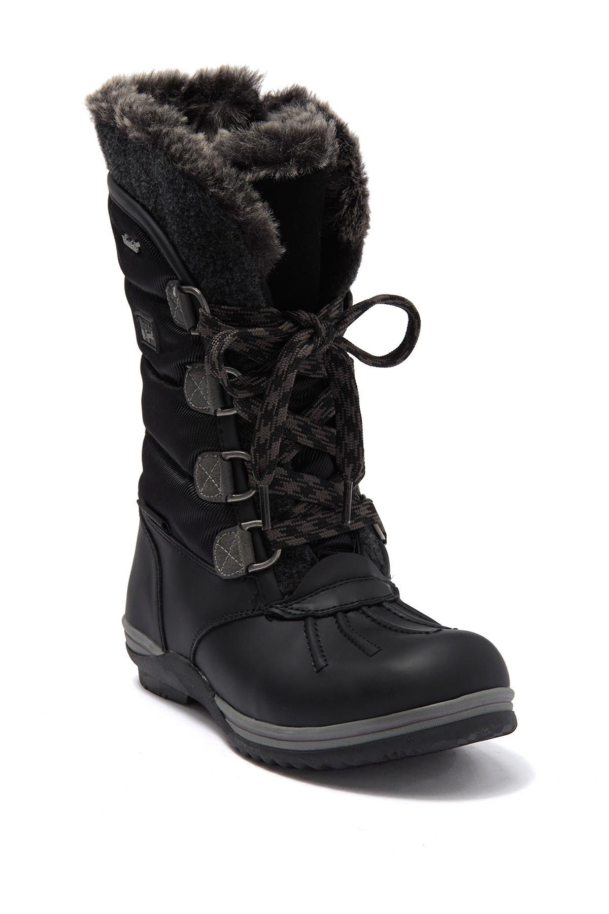 faux fur lined waterproof boots