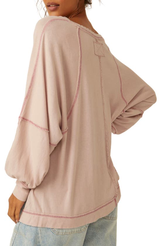 Shop Free People Wish I Knew Cotton Top In Blush Tint