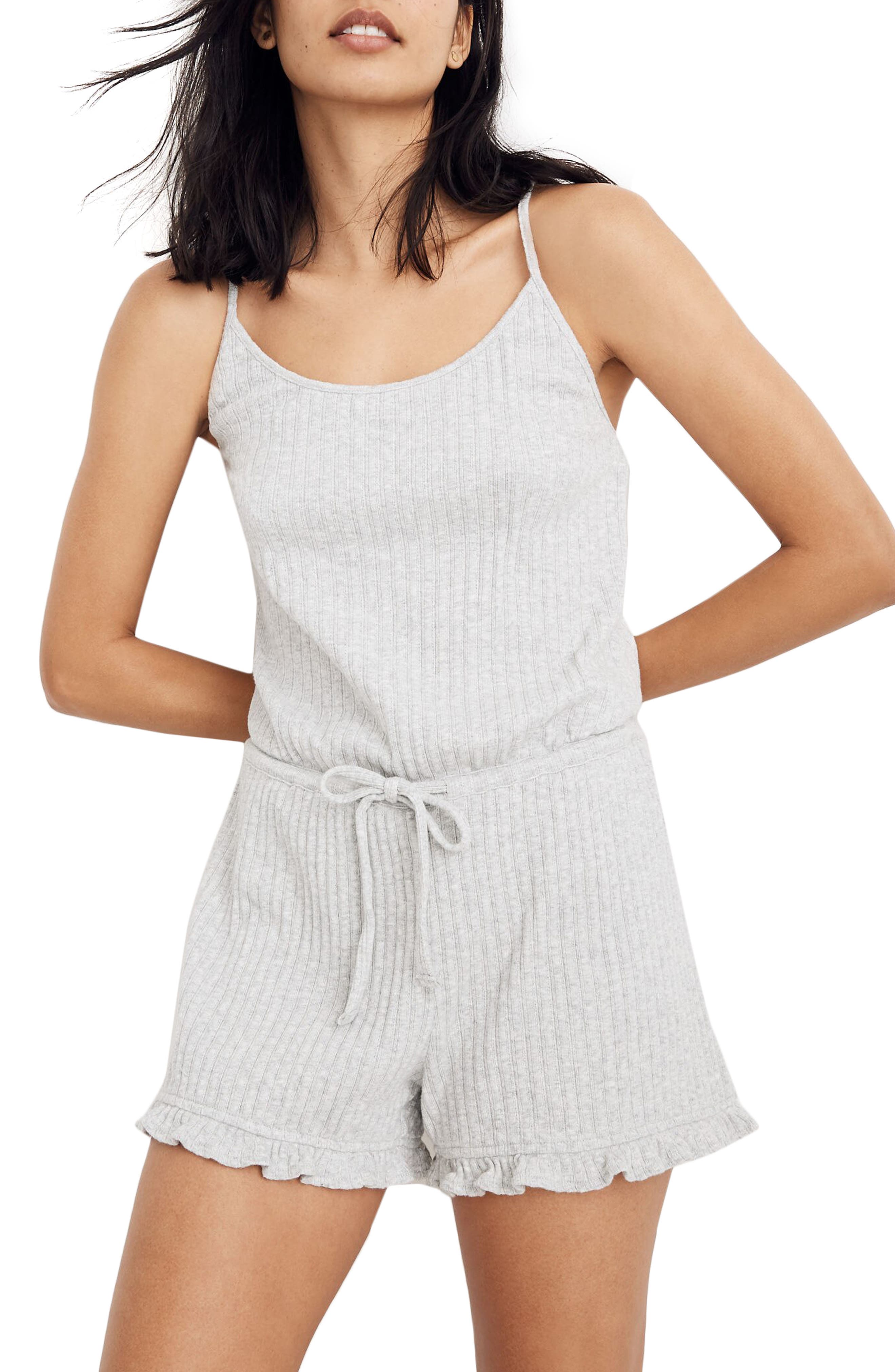 Madewell Ruffle Pajama Romper Nordstrom
