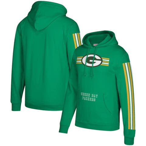 '47 Men's Green Bay Packers Stripe Headline Black Hoodie