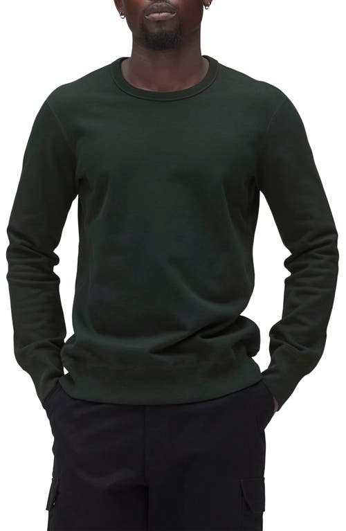 Reigning Champ Slim Fit Cotton French Terry Crewneck Sweatshirt in Petrol 