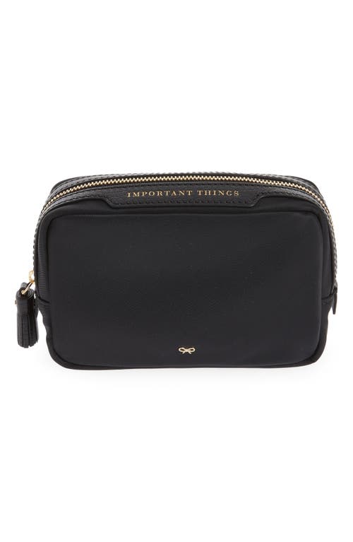 Important Things Nylon Pouch in Black