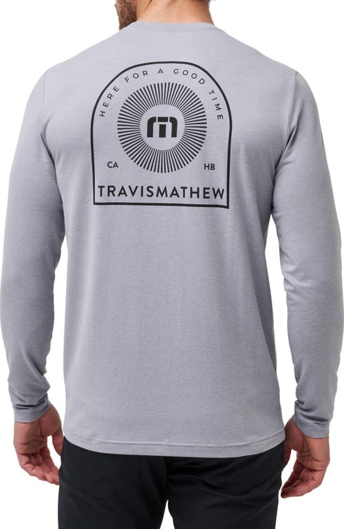 Shop Travismathew Finnen Long Sleeve Graphic T-shirt In Heather Grey