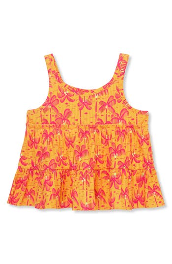 PEEK AREN'T YOU CURIOUS PEEK AREN'T YOU CURIOUS KIDS' PALM TREE TIERED TANK TOP