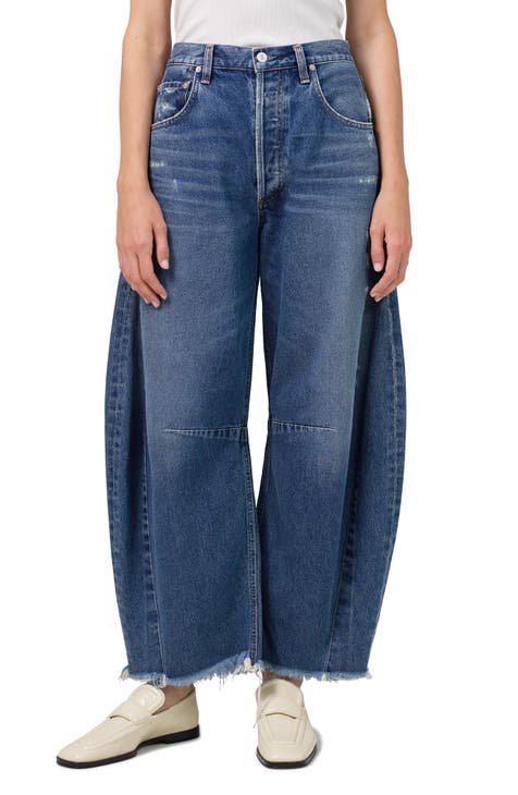 Lakeside Blue Women's Stretchy Pull On Jeans High Waisted Denim