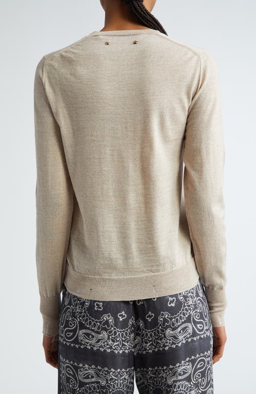 Shop Golden Goose Golden Cotton Sweater In Tan