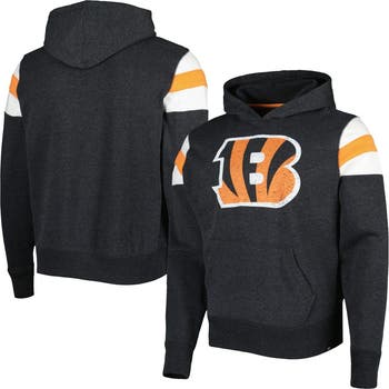 Men's '47 Heathered Heather Black Cincinnati Bengals Premier Nico Pullover Hoodie
