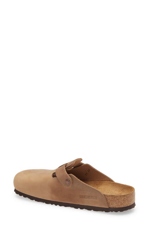 Birkenstock Boston Soft Clog In Tobacco Oiled Leather