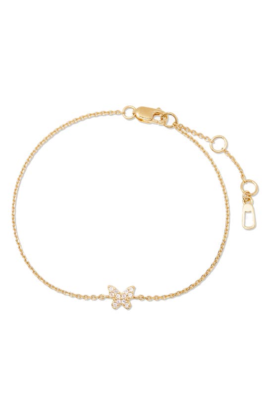 Shop Brook & York Adeline Butterfly Charm Bracelet In Gold