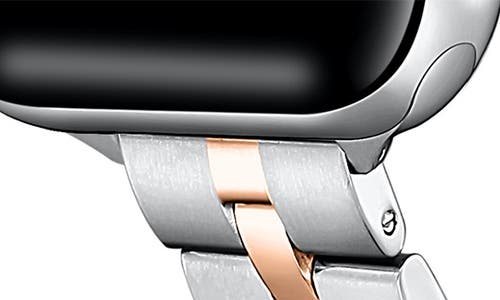 Shop The Posh Tech Sophie Stainless Steel Apple Watch® Watchband In Silver/rose Gold