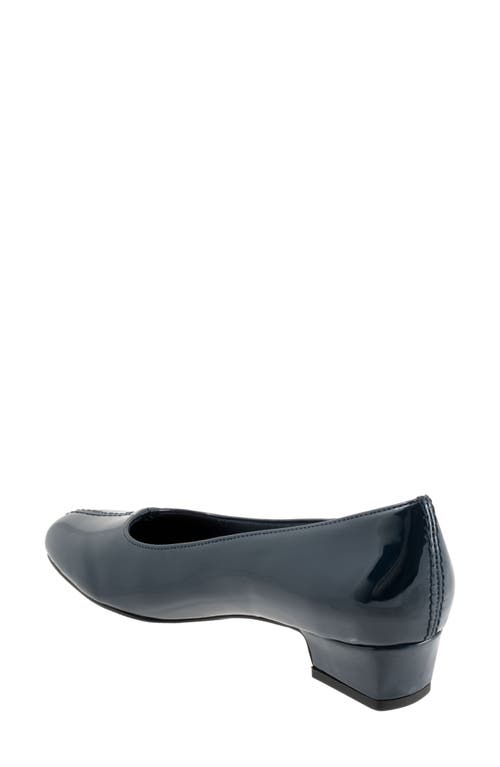 Shop Trotters Doris Pump In Navy Patent