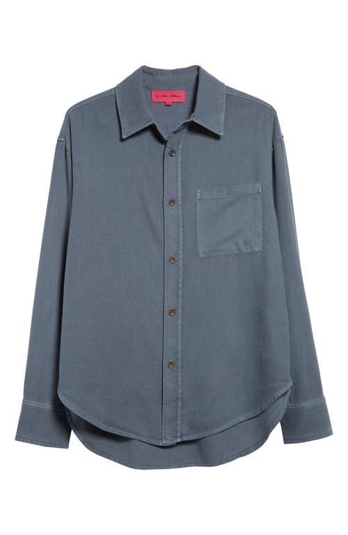 The Elder Statesman Early Dawn Cotton & Silk Overshirt In 410 Navy