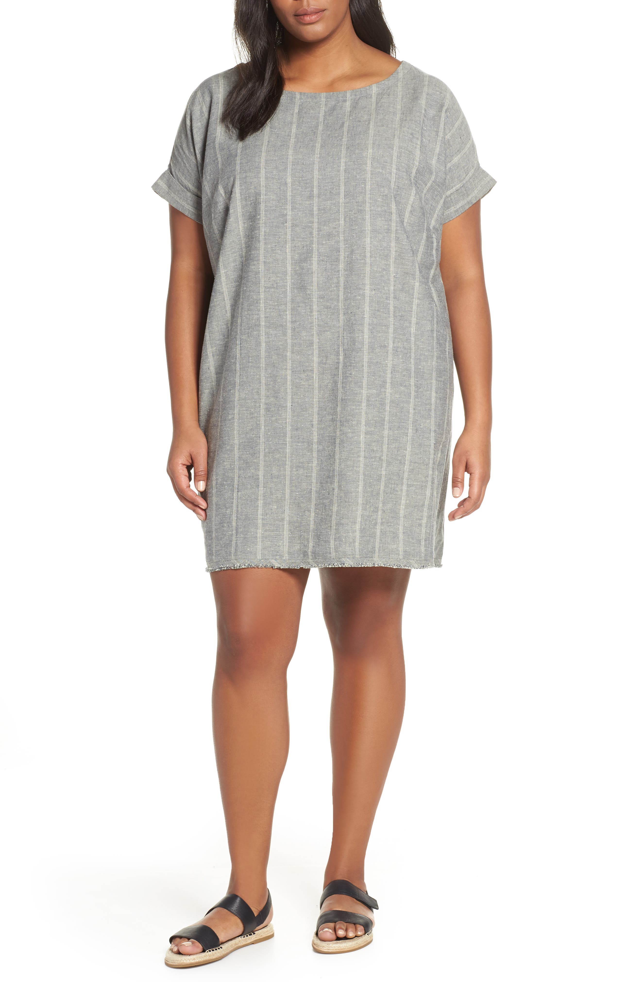 cotton shift dress plus size