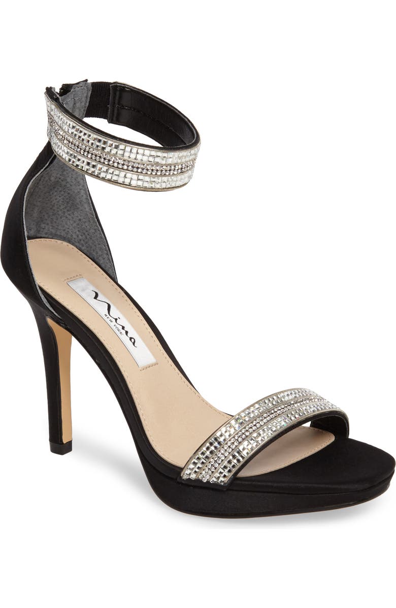 Nina Aubrie Ankle Strap Sandal, Main, color, 