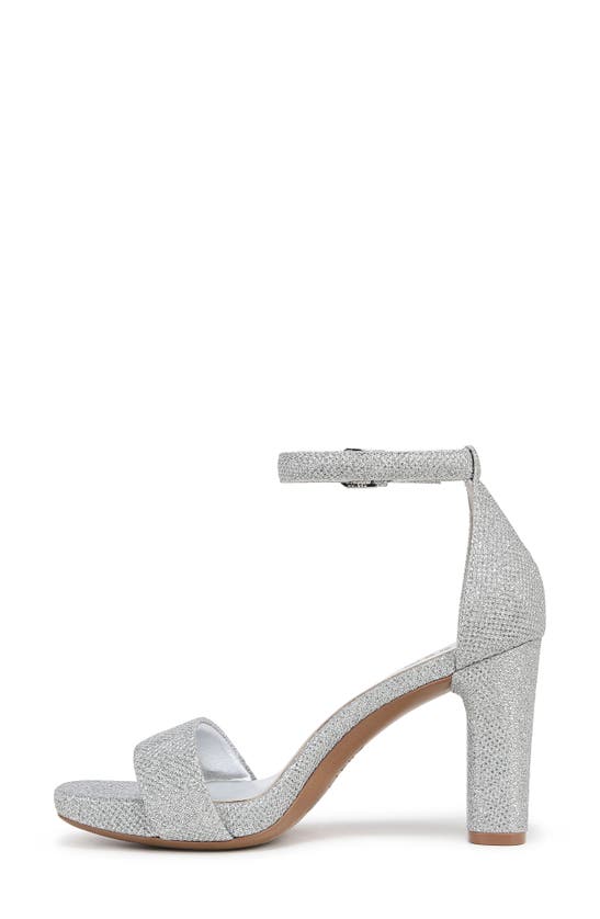 Shop Naturalizer Joy Ankle Strap Sandal In Silver Fab Fabric