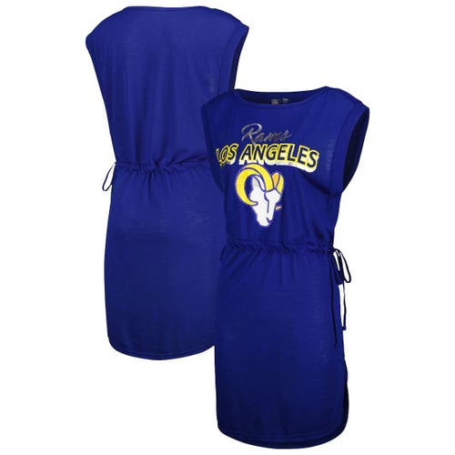 Women's G-III 4Her by Carl Banks Royal Los Angeles Rams G.O.A.T. Swimsuit Cover-Up
