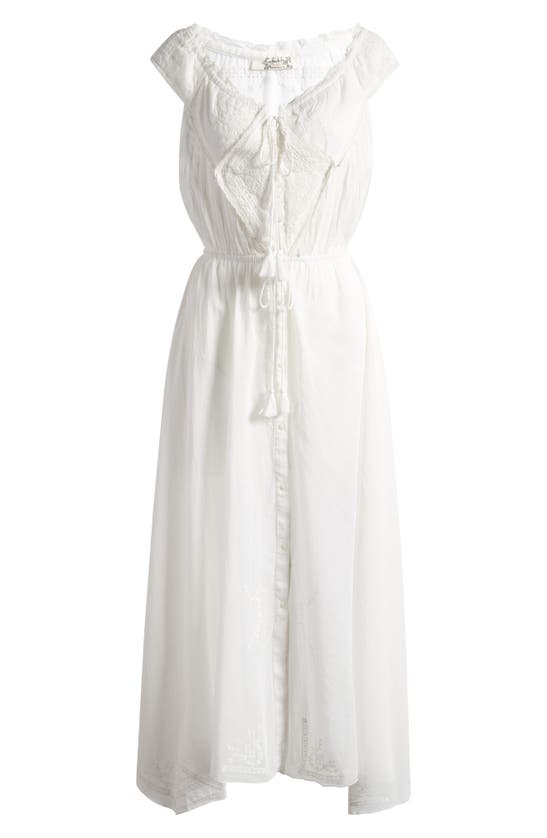 Free People Country Charm Maxi Bodysuit In Ivory