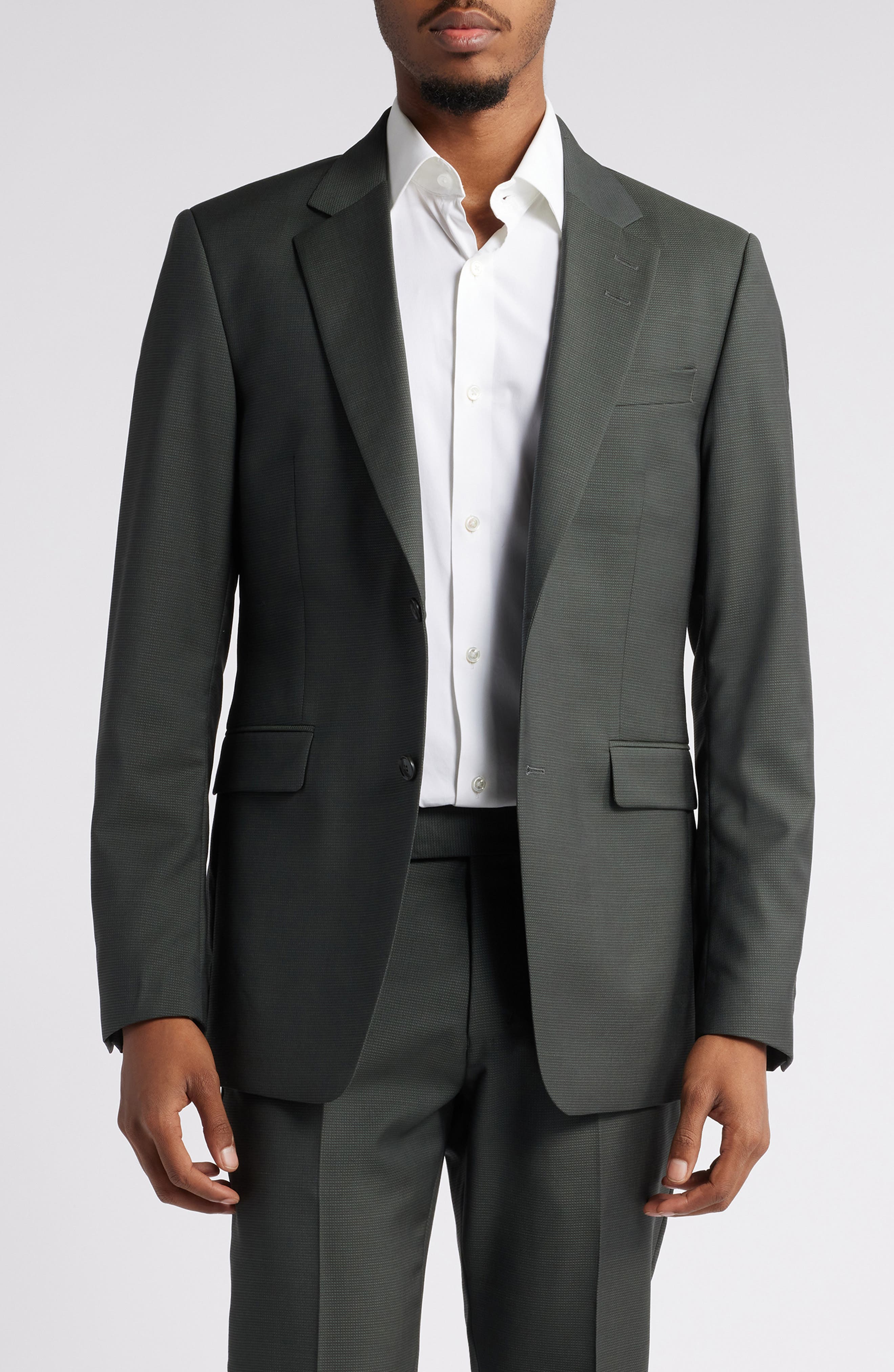 Tiger of Sweden Justin Slim Fit Wool Sport Coat in 4Y8-Noble Green 