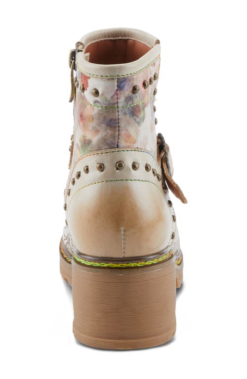 L'artiste By Spring Step Branchout Platform Bootie In Beige Multi