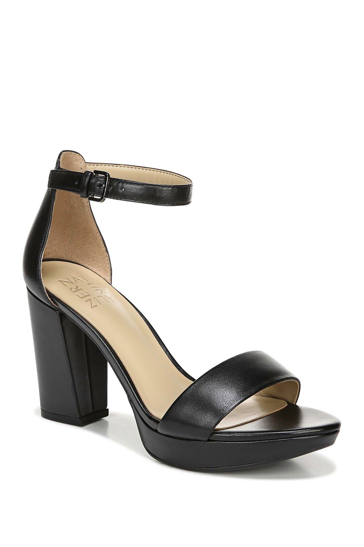 ankle strap heels wide width