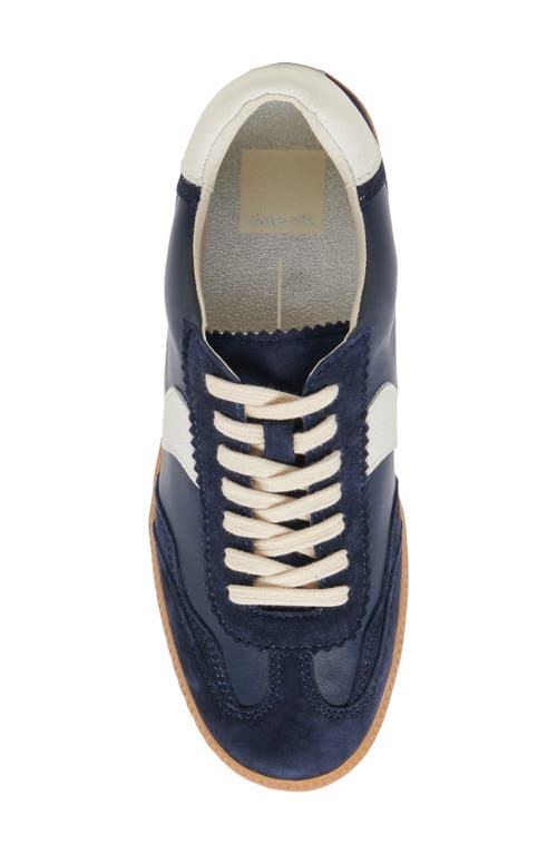 Shop Dolce Vita Notice Sneaker In Navy Leather