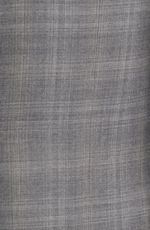 Canali Siena Regular Fit Plaid Wool Sports Coat In Light Grey