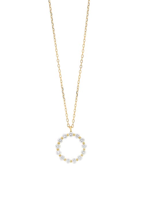 Bony Levy Liora Diamond Circle Pendant Necklace in 18K Yellow Gold at Nordstrom