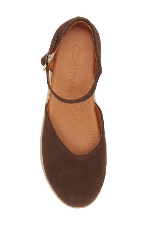 Cordani Sandie Platform D'orsay Pump In Serraje Brown