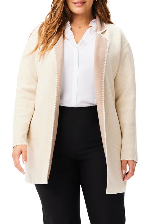 NIC+ZOE Cool Knights Reversible Knit Jacket in Macaroon