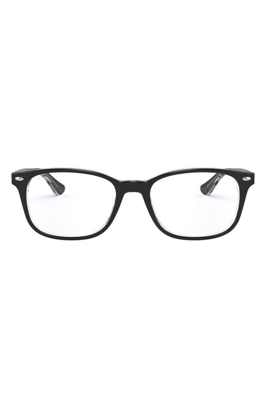Shop Ray Ban 53mm Optical Glasses In Black