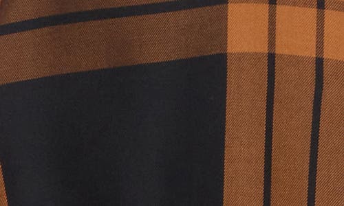 Ben Sherman Plaid Twill Long Sleeve Button-up Shirt In Clay