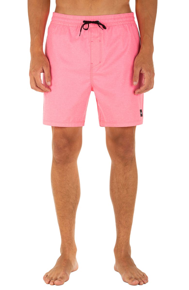 HURLEY One And Only Swim Trunks, Main, color, DIGITAL PINK