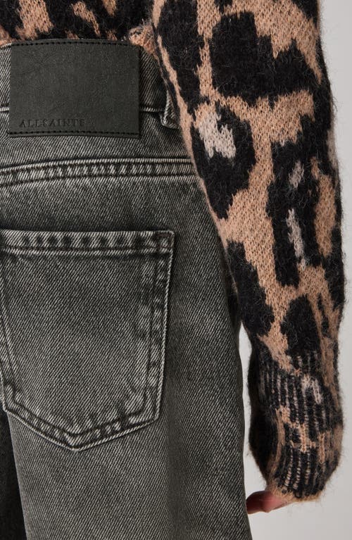 Shop Allsaints Sm By Kids' Straight Leg Jeans In Black