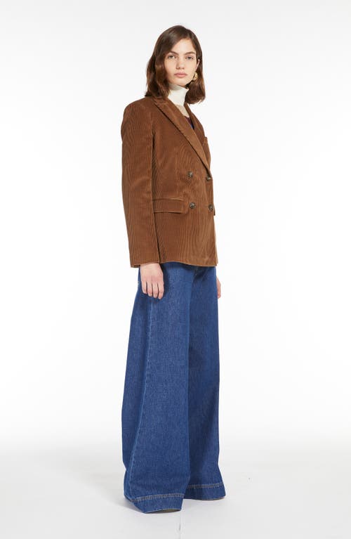 Shop Max Mara Weekend  Katanga Cotton Corduroy Blazer In Hazelnut Brown