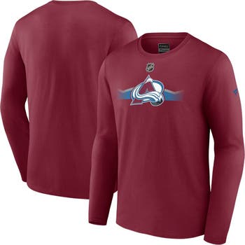 Fanatics NHL Colorado Avalanche Graphic Sleeve Hit Maroon Long Sleeve Shirt, Men's, XL, Red