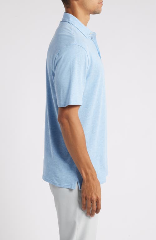 Shop Johnnie-o Heathered Original 2.0 Regular Fit Polo In Aspen