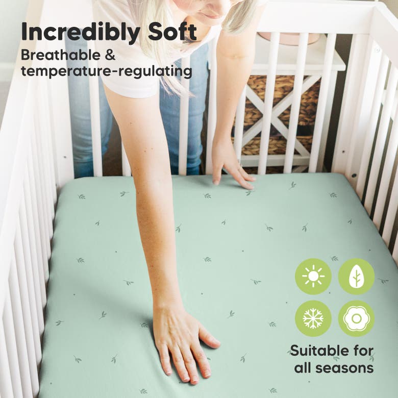Keababies Isla Fitted Mini Crib Sheets In Bunnies