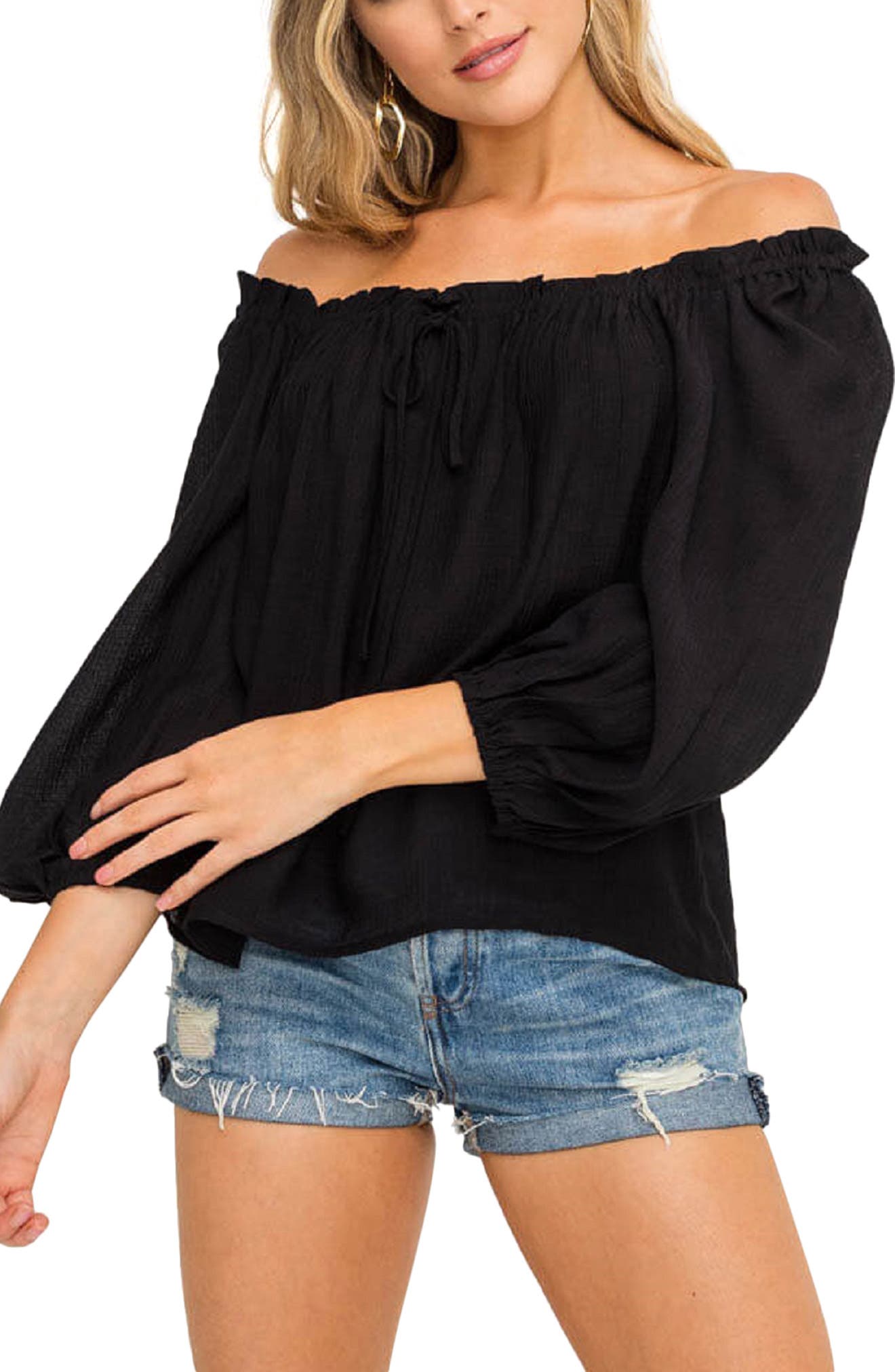 tie front peasant top