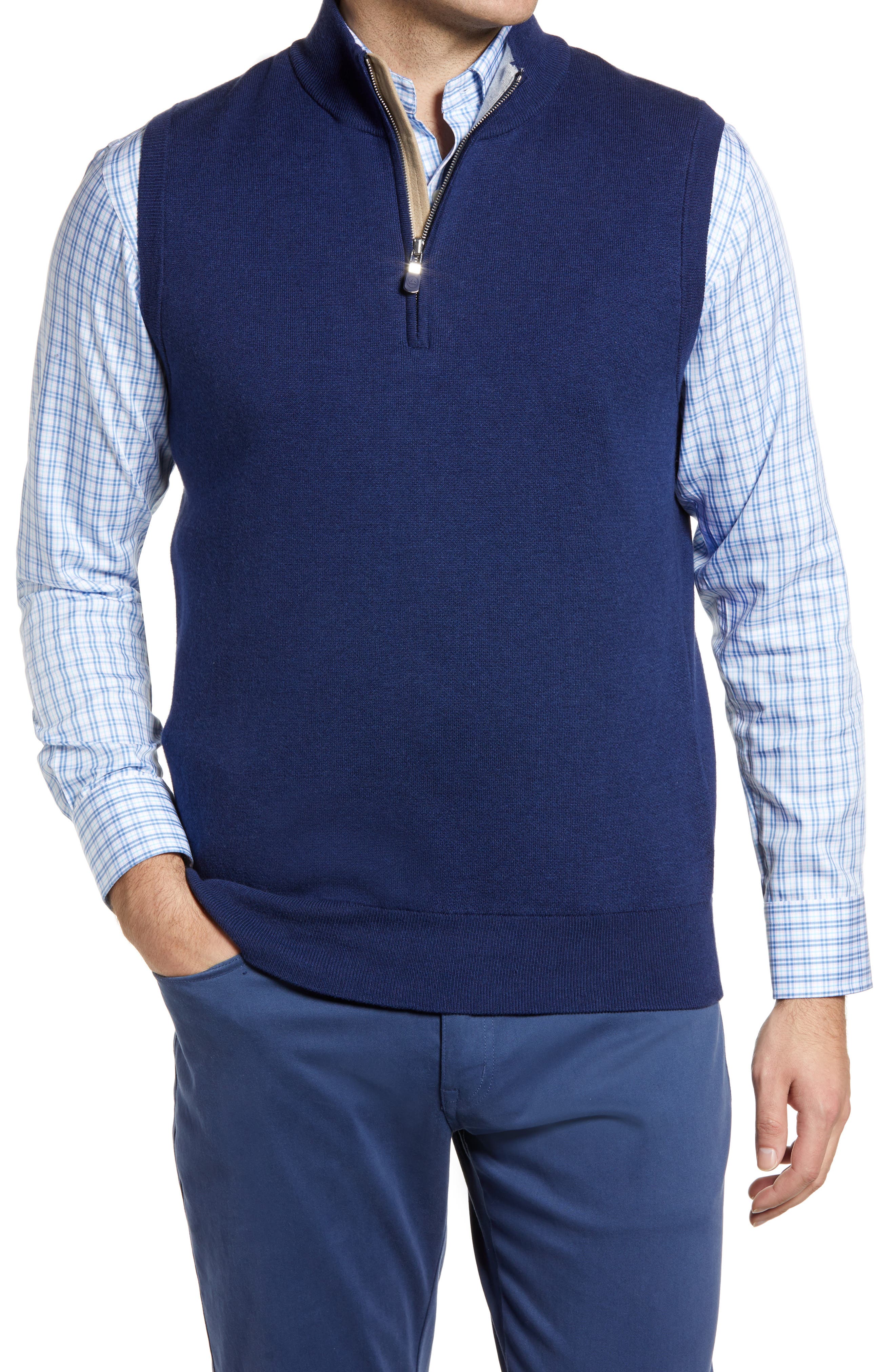 peter millar quarter zip vest