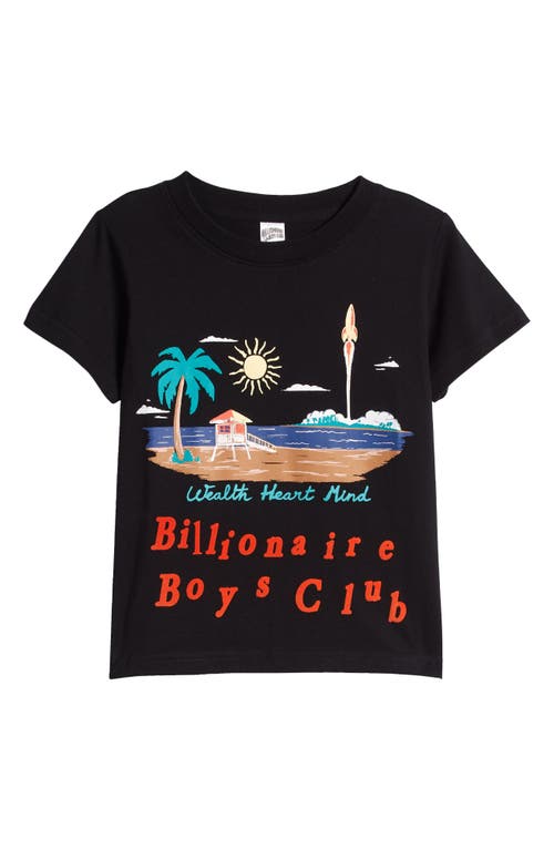 Billionaire Boys Club Kids' Space Beach Cotton Graphic T-Shirt Black at Nordstrom,