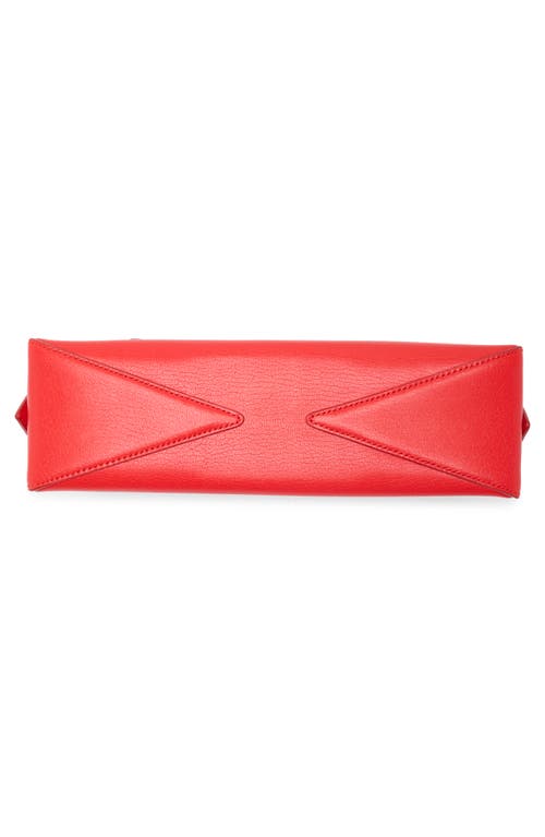 Alaïa Alaia Rouge Vif Le Teckel Small Leather Top-handle Bag In Rouge Vif