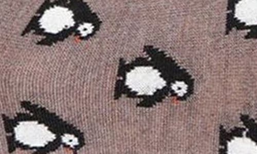 Memoi Assorted 2-pack Crew Socks In Black-beige