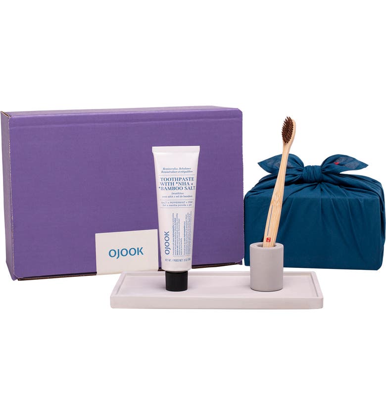 OJOOK Intention Toothbrush, Toothpaste & Tray Set