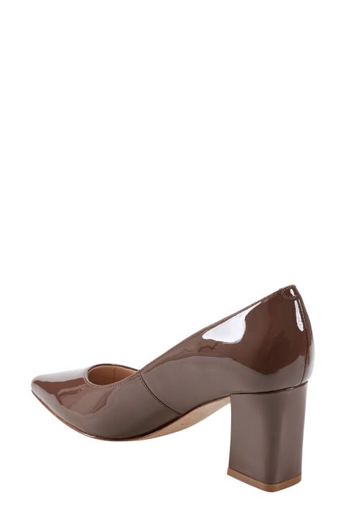 Marc Fisher Ltd Zala Block Heel Pump In Dark Brown 201
