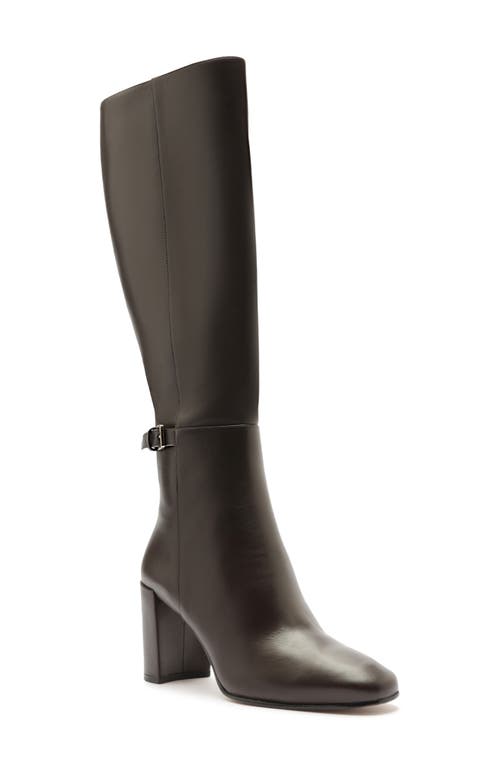 Alexandre Birman Candance Knee High Boot In Dark Brown