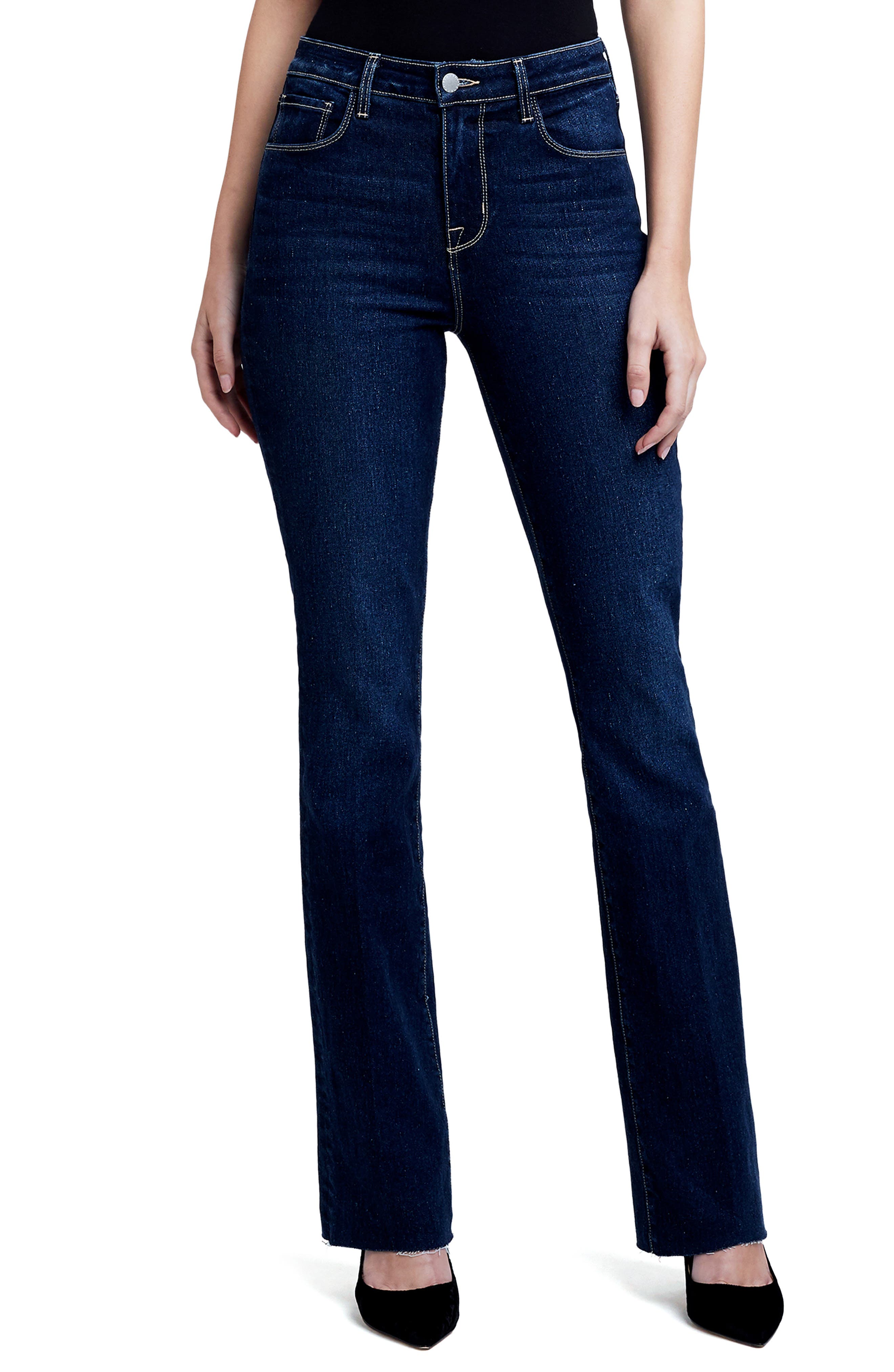 L'AGENCE Ruth High Rise Straight Leg Jeans in Gardena