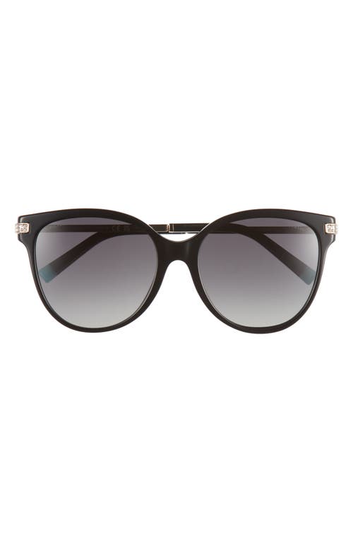 Tiffany & Co. 55mm Gradient Polarized Pillow Sunglasses in Black at Nordstrom